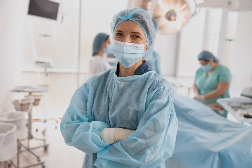 Nurse wearing Covid 19 Kit